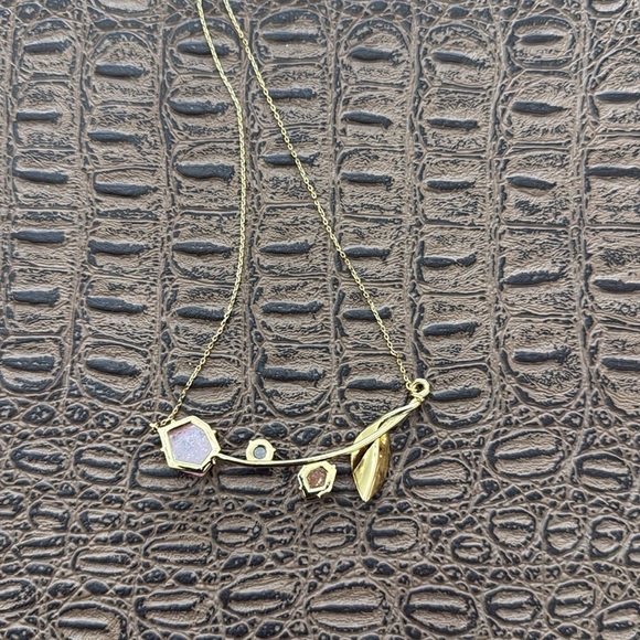 Kate Spade floral facet Gold and Pink Necklace - Picture 6 of 7